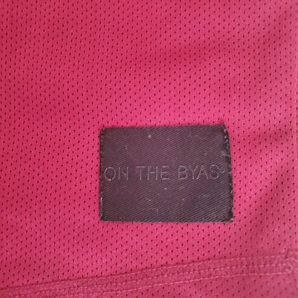 On the Byas Red and Gray Men's Jersey - Picture 3 of 9